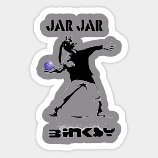 Jar Jar Binksy Sticker